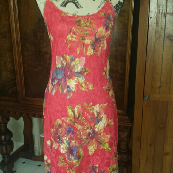 Floral lace maxi dress