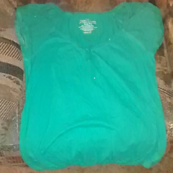 Turquoise blouse