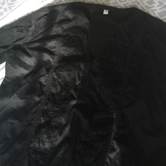 💋Guayabera like blouse - Picture 1 of 2