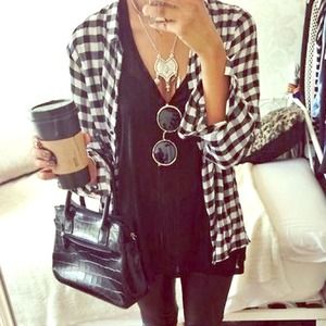 Black beaded tank top