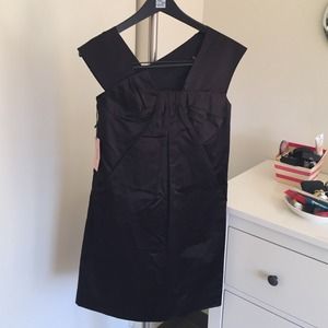 Miu Miu Origami Duchess Silk Dress - BLACK Size 38