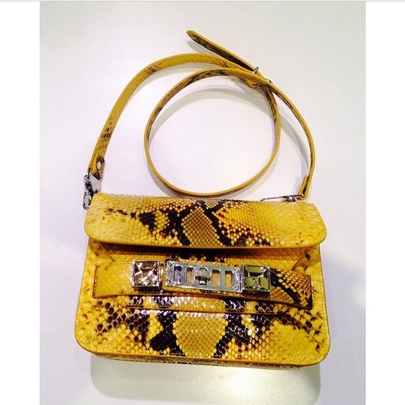 Proenza Schouler PS11 Yellow Python
