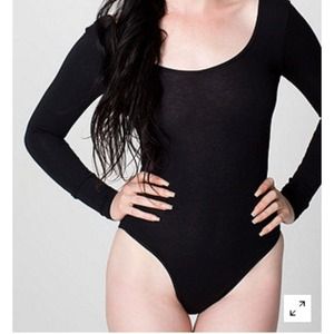 American Apparel Long Sleeve Bodysuit