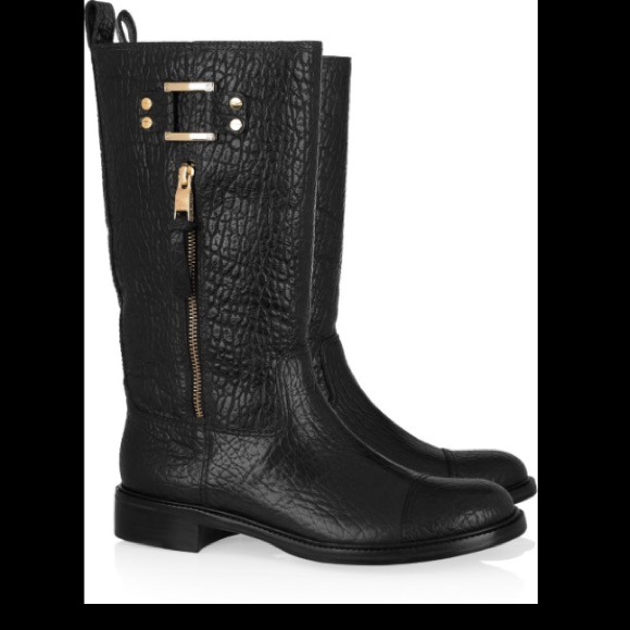 AUTHENTIC tory burch stowe_figueira leather boots. - Picture 2 of 4
