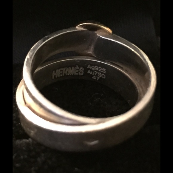 👍Authentic HERMES RING With 18 K GOLD👍(SOLD) - Picture 4 of 4