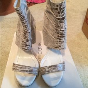 BCBG Eggshell Heels