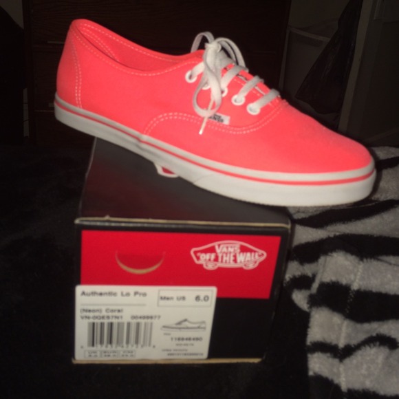 Neon Coral Vans - Picture 2 of 4