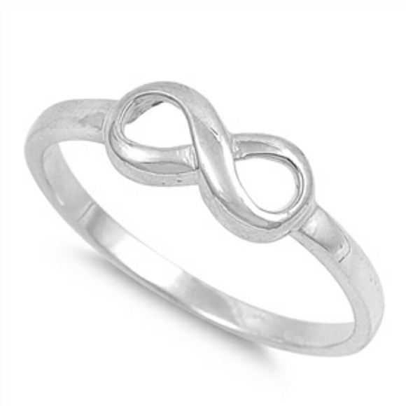 Sterling silver 925 stamped infinity ring