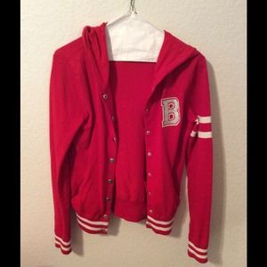 Forever 21 red cardigan size small