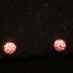 Pink chambella studs