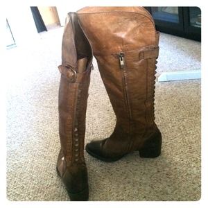 Camel Vince Camuto over the knee boots