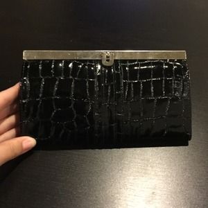 Black clutch wallet