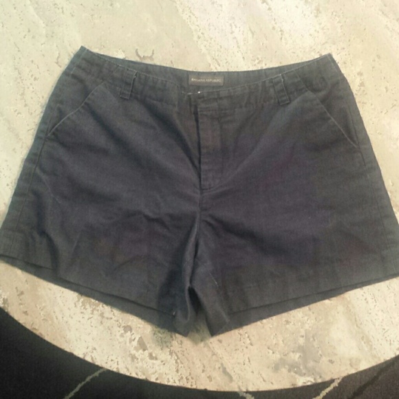 Denim looking high waisted shorts!