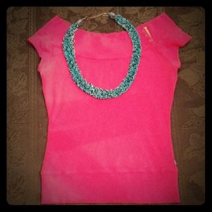 Abercrombie fuschia pink top💞💚