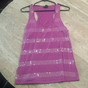 Purple sequined tank top! Wet Seal
