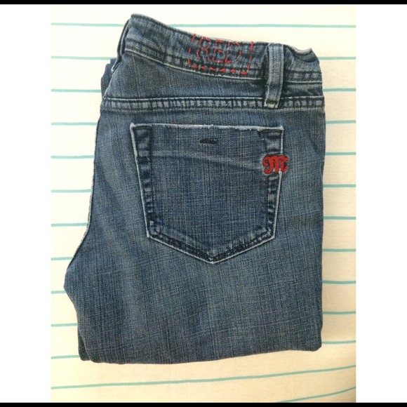 Miss Me Red Gweneth Straight Leg Jeans