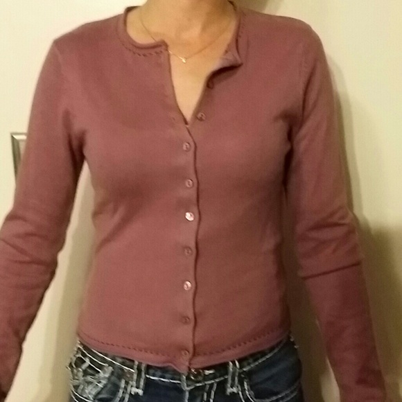 Plum cardigan by Aqua
