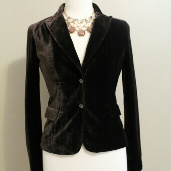***SOLD***Tahari Brown velvet  blazer