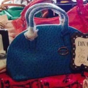 Ostrich Leather Sorrentino Handbag