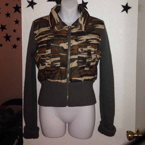 Camo sweater