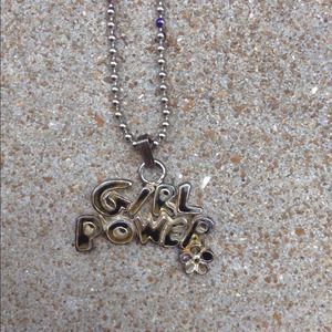 Girl power necklace