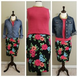 NWT Ann Taylor Floral pencil skirt