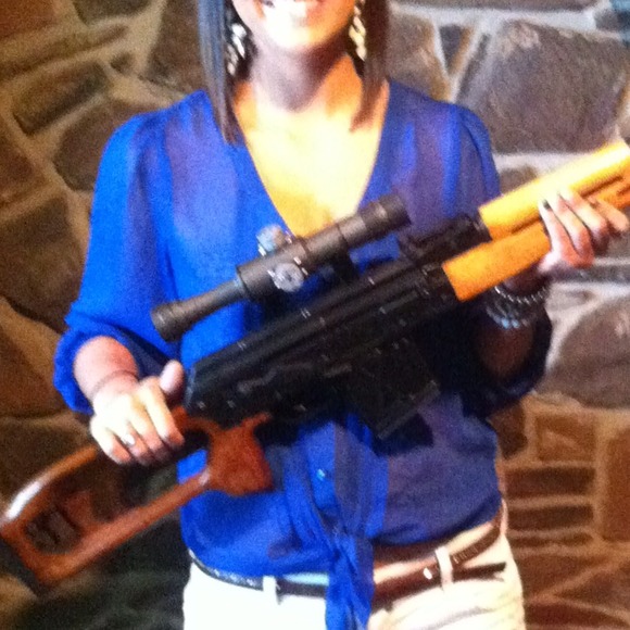 Sheer blue top - Picture 3 of 4