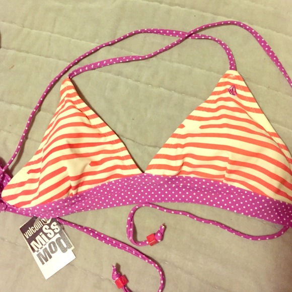 Stripped Triangle top swim suit