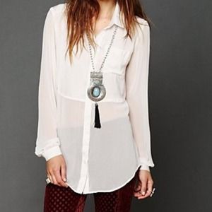 🔴Host Pick🔴🎉Sheer cream tunic