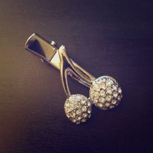 Cherry hair clip