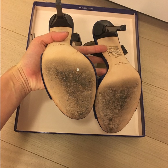 Jimmy Choo for HM Bondage peep-toe Stilettos - Picture 2 of 8