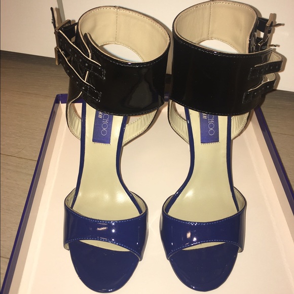 Jimmy Choo for HM Bondage peep-toe Stilettos - Picture 4 of 8