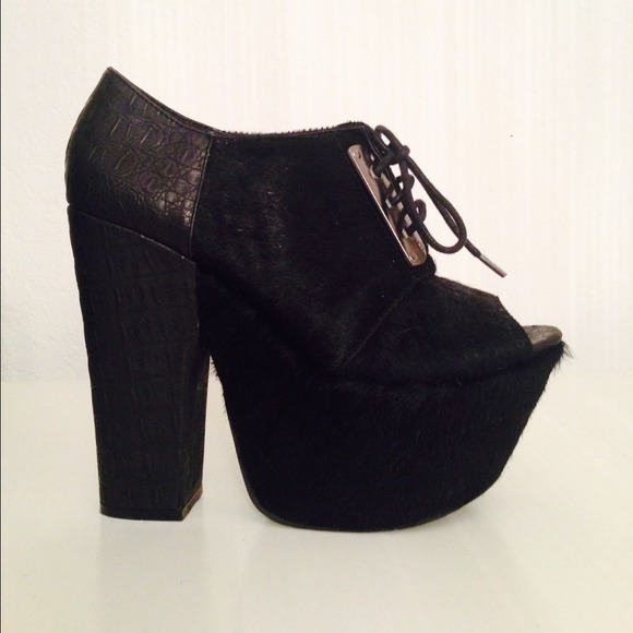 Michael Antonio Black Platform Booties