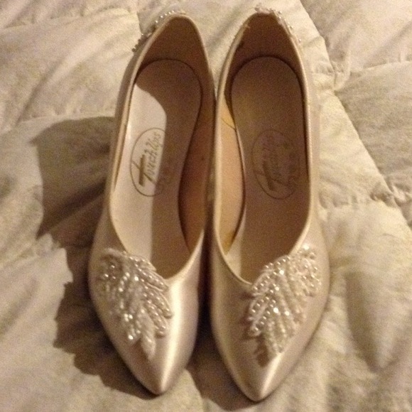 Beautiful wedding shoes.