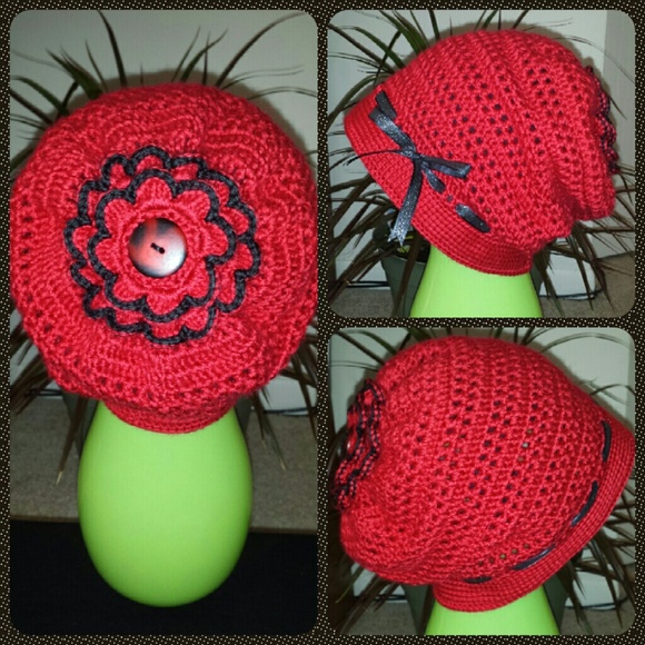 Stylish red hat