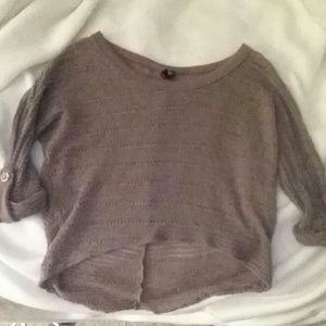 Brown Crochet sweater