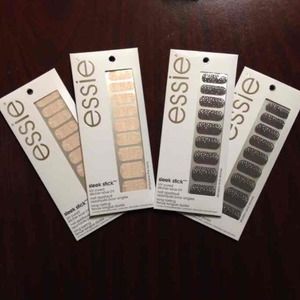 Essie Bundle 4 Sleek Stick Nail Appliqués New