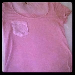 Crochet baby pink shirt