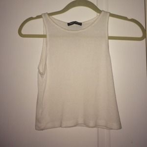 BRANDY MELVILLE white crop top