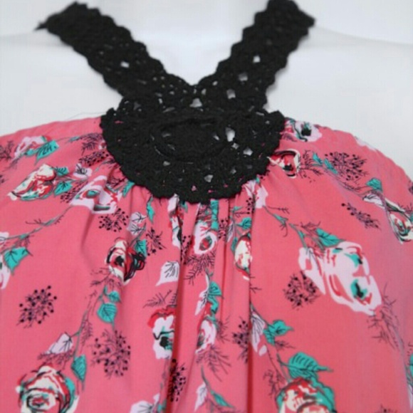 Pink Roses Halter Top - Picture 3 of 4