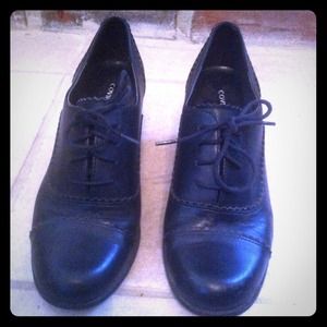 Black Chunky Heels- vintage look