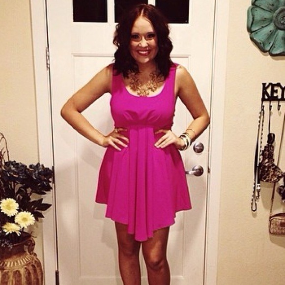 CUTE dainty hooligan hot pink dress