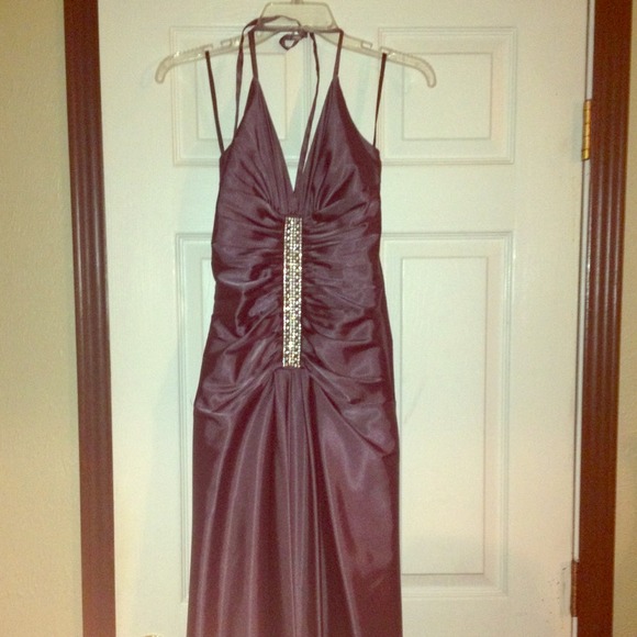 Gorgeous charcoal gray evening gown - Picture 1 of 2