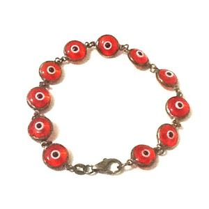 9.25 Sterling Silver evil eye braclet