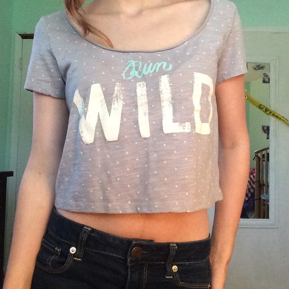 Run wild crop top