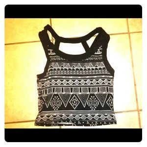 Aztec crop top