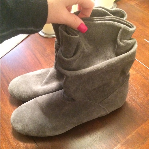 Gray Slouchy Booties!
