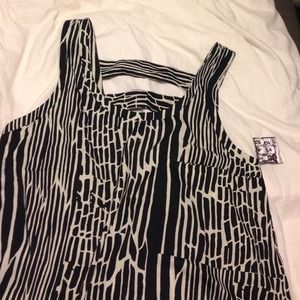 BRAND NEW- Hurley black & white stripe short dress