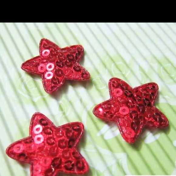 Red Sequin Star felt