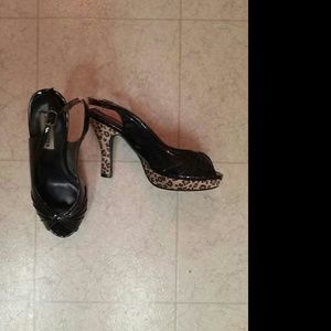 Steve Madden leopard print heels size 6